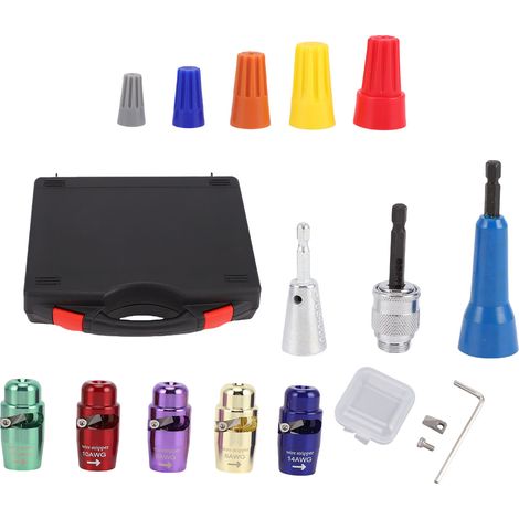 Kit pince dénuder avec perceuse – Outil rotation dénudage câble et torsadage connecteur, électricien (1/5)