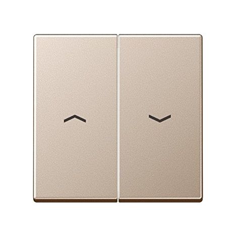 Jung Bascule double, avec symboles de flèches, Duroplast laqué, série A, champagne A 595 P CH