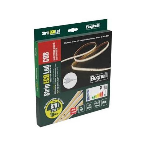 BEGHELLI STRIP LED 230V-10W IP65-4000K - 1 M