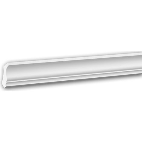 Eckleiste PROFHOME 150158F Zierleiste Flexible Leiste Stuckleiste Neo-Klassizismus-Stil weiß 2 m
