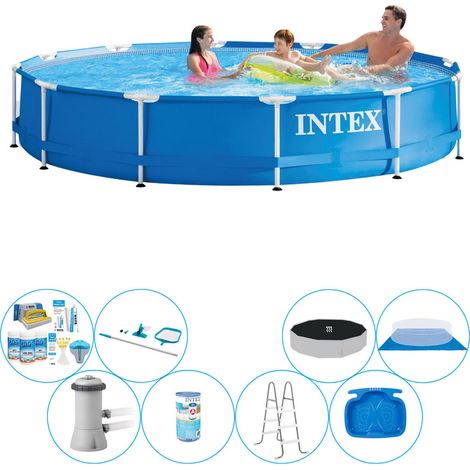 Intex Piscine Tubulaire Ronde - 366x76 cm - 8-pièces S20445 (1/5)