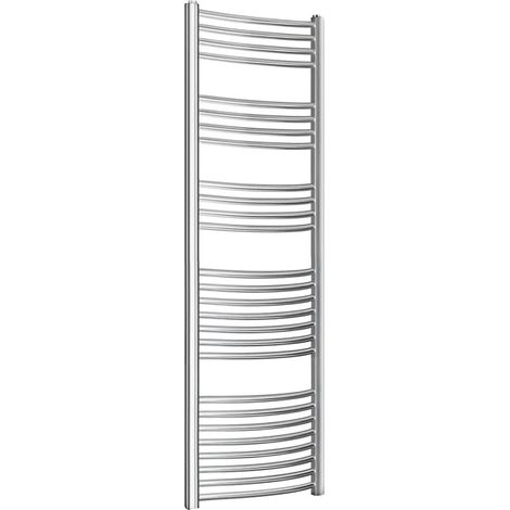 Termoarredo bagno scaldasalviette 50x150 cromo curvo interasse 45 cm (1/3)