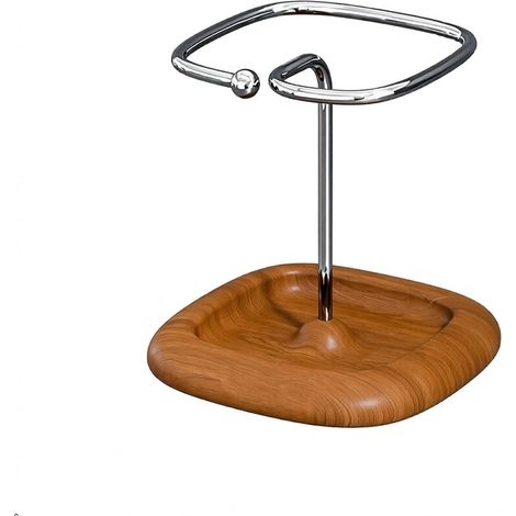 Étagère de rangement en bois massif et acier inoxydable, organiseur de bureau, support pour télécommande, design ouvert sur le côté (1/5)