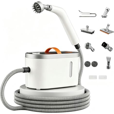 Nettoyeur à vapeur, Nettoyeur Vapeur Haute Pression 1200W, Avec Accessoires, 750ML, Pour Cuisine/Salle de Bain/Maison/Auto/Tissus (1/5)