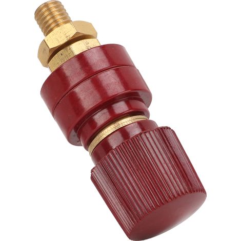 Bornier de jonction en cuivre pur extra-large 555, bornier de terre en bakélite, bornier pour onduleur, couleur rouge. (1/5)