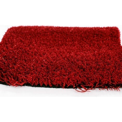 Césped Artificial ColorGrass 7 mm Burdeos - Rollo 2x5 m Resistente a la Intemperie - fácil instalación