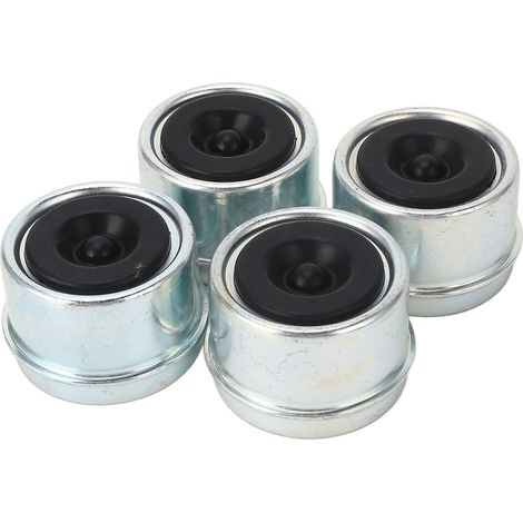 Bouchon Anti-poussière de Roulement de Remorque, 4 Pièces 1,98 Pouces Capuchon Anti-poussière de Roulement de Remorque Bouchon D'huile D'essieu de Remorque avec Bouchons en. (1/5)