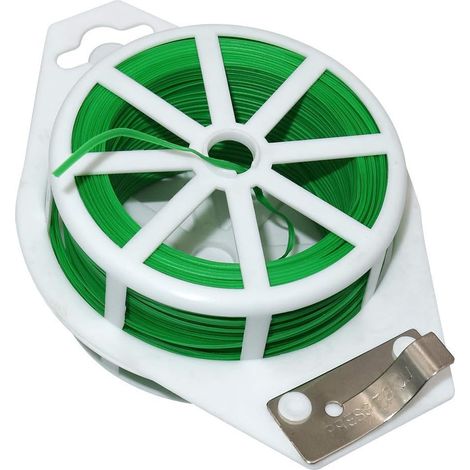 100m Garden Kink Green Plant Soft Tie Ribbon Cutter pour soutenir les arbres végétaux