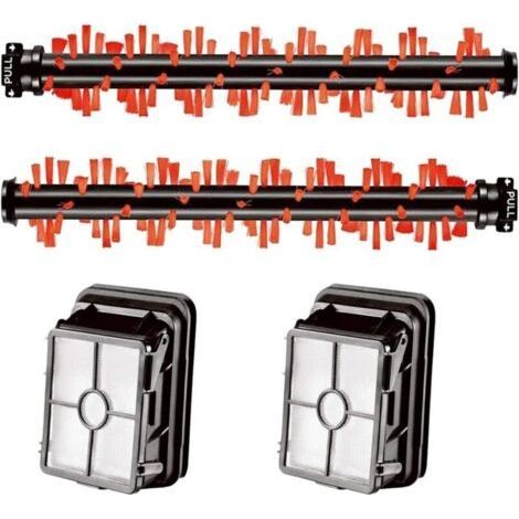 Rullo per tappeti 1785, 1866, 1868, 1926, 1934 e filtro, compatibile con Bissell CrossWave. Equivalente ai ricambi 1608017 e 160-8017 (set da 4). (1/3)