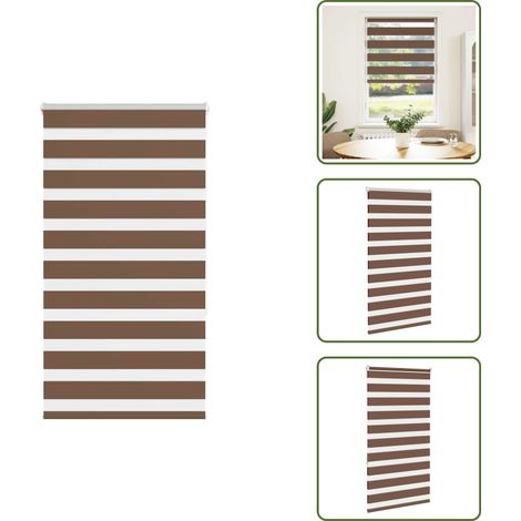 vidaXL Zebrarollo Braun 70x150 cm Stoffbreite 65,9 cm Polyester (1/5)