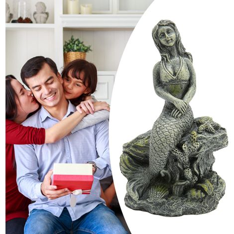 Statuette Sirène en Résine pour Aquarium Décoration de Table ou Paysage Aquatique Sculpture de Sirène Décorative - AUTRES (1/5)