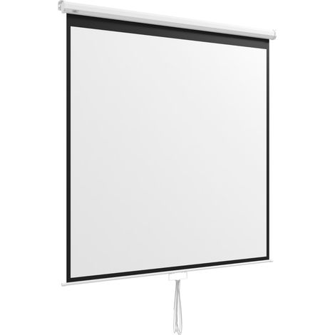 Écran de projection 178x178 cm en plastique blanc, 1:1 4K, pour bureau – MEUBLIV (1/5)
