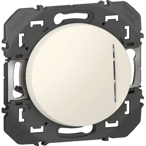 Interrupteur Ou Va-Et-Vient Avec Voyant Lumineux, Gamme Dooxie, Fonction Lumineuse Pour Repérage Facile, Connexion Rapide Sans Outil, Finition Blanche Brillante (1/4)