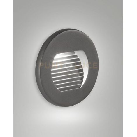 WINK SEGNAPAPASSO LED 3W 3000K 215LM GRIGIO SCURO TONDO IP65