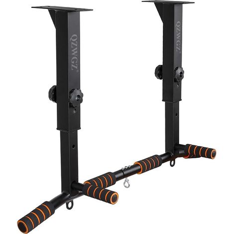 Barre de traction réglable en hauteur, barre de traction robuste, support de poutre, barre de traction, support de plafond, appareil d’entraînement de force pour la maison, salle de sport (1/5)