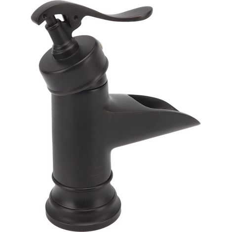 Rubinetto a cascata – lavabo monoforo – rame nero – WC
