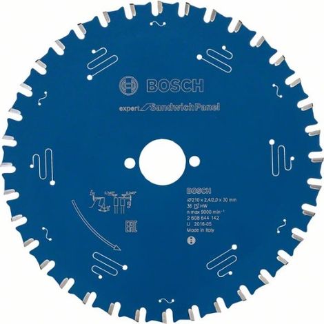 La Lama Per Sega Circulaire.Expert Sp 210X2,4X30Mm Z36 Tf Bosch (1/3)