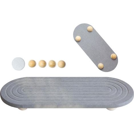 Organiseur de salle de bain et lavabo avec plateau en terre de diatomées, tapis absorbant à séchage rapide pour savon et éponge, pour salle de bain et cuisine, gris moyen (1/5)