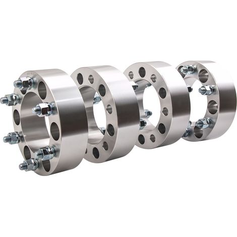 4x 50mm 6 lugs Separadores de rueda for Landcruiser Hilux 4WD Toyota Landcruiser 40 60 75 6x139.7 M12x1.5 4pcs Wheel Spacers 50mm Spacer Kit