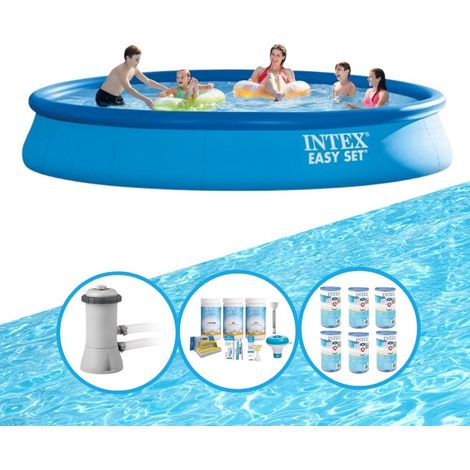 Intex Piscine Easy Set Ronde - 457x84 cm - 4-pièces S22427 (1/5)