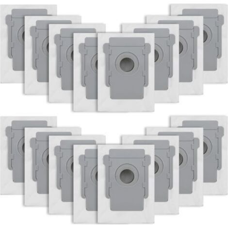 Pack of 16 Vacuum Cleaner Bags for iRobot Roomba i7/i7et/i3/i3et/i4/i4et/i6/i6et/i8/i8et/S9/S9et/j7/j7et/E5/E6/E7 Replacement Bag for iRobot Roomba i7 Accessory Kit, Suitable for Families (1/5)