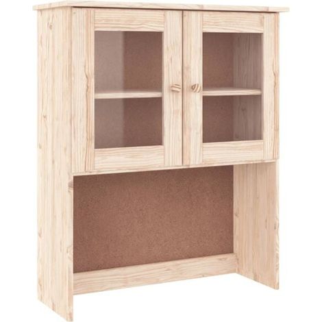 Buffet de Cuisine en Bois Massif Pin, Meuble Rangement 77x35x165 cm, Placard de Stockage avec Étagères pour Salon et Salle à Manger (1/5)
