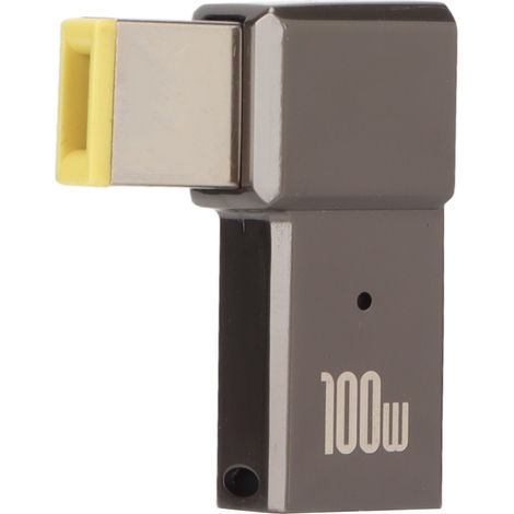Adaptateur USB-C vers Slim Tip 100W 5A, Convertisseur de Charge PD pour PC Portable Lenovo, Entrée Femelle USB-C vers Connecteur Rectangulaire (1/5)