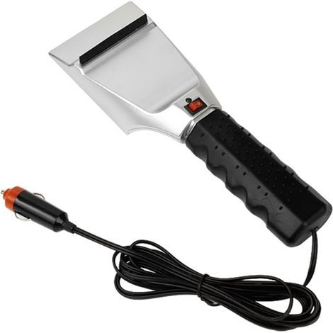 Grattoir À Voiture, Grattoirs À Glace Électriques Pour Pare-brise Voiture Pelle À Neige Chauffée Accessoires Voiture D'hiver, Outils Nettoyage Dégivrage Pare-brise, 12 V (1/5)