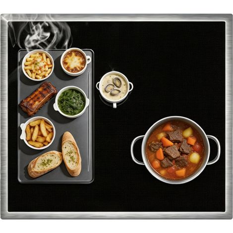 Tapis de protection en silicone pour plaque à induction, 78 x 52 cm, résistant à la chaleur, anti-rayures, antidérapant, sans BPA, couvercle de comptoir de cuisine multifonction (1/5)