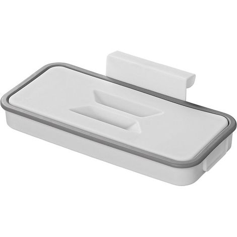 Soporte para bolsas de basura con tapa para montaje en puerta