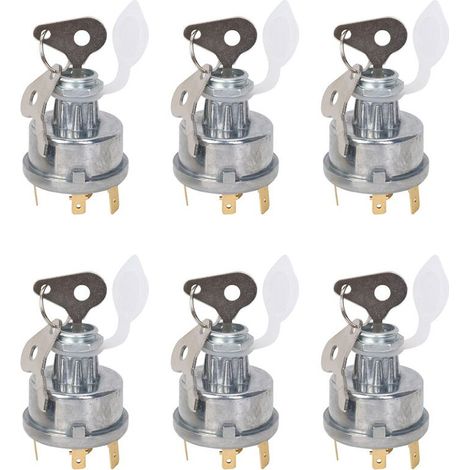 Adecuado para 6 interruptores de encendido universales de tractor, compatible con MASSEY FERGUSON JCB AS LUCAS 35670