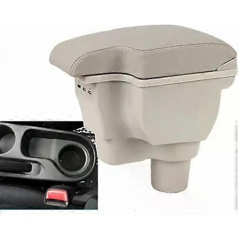Appliquez un repose-coude sur l'accoudoir central de la console centrale de votre Hyundai Solaris 2 Accent, avec porte-gobelet et interface USB. (1/5)
