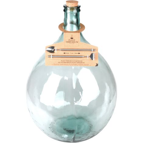 Kit de démarrage pour plante en terrarium en verre et inox - 50L - D 45,7 x H 68,8 cm - Livraison gratuite (1/5)