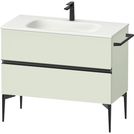 Duravit Sivida mueble bajo lavabo, 2 cajones, tirador diamante (1/4)