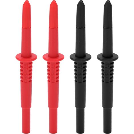 2 jeux de sondes de Test multimètre, sondes de Test à pointe de lanterne en laiton PA, avec fiche banane de 4mm, pour capteurs automobiles (1/5)