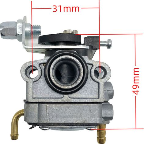 Le carburateur GX22 est compatible avec les taille-haies/débroussailleuses GCA91, HONDA GX31, GX22, FG100 et 909-033. Pièce de rechange d'origine.
