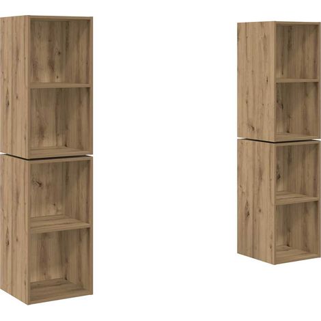 Maison Exclusive - Ensemble meuble TV 4 pcs Chêne artisanal 37 x 37 x 72 cm