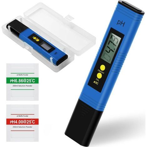 Digitales pH-Messgerät für Wassertests in Stiftform, hohe Präzision (0,01 pH), Messbereich 0–14, automatische Kalibrierung, LCD-Display, Taschenformat für Trinkwasser, Pool, Aquarium und Pflanzenschut (1/5)