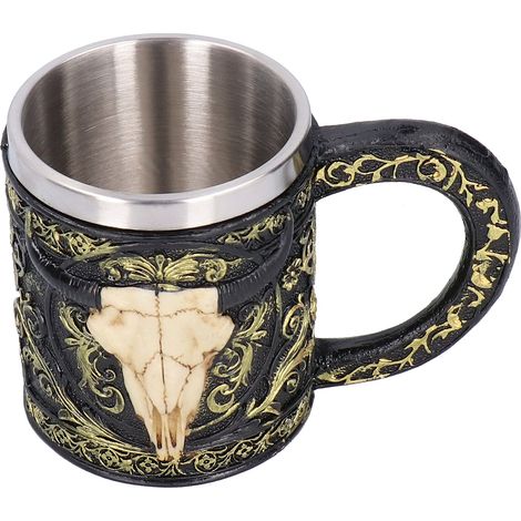 Verres à bière vintage en résine, verres à vin en acier inoxydable, accessoires de bar et de fête (1/5)