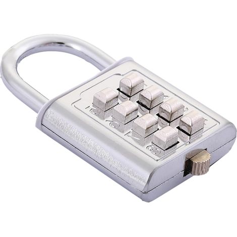 Cadenas à Combinaison pour casier Serrures combinées à 8 Chiffres pour Casie Cadenas de sécurité à Combinaison Cadeau Pratique, Cadenas à Code numérique extérieur (1/5)