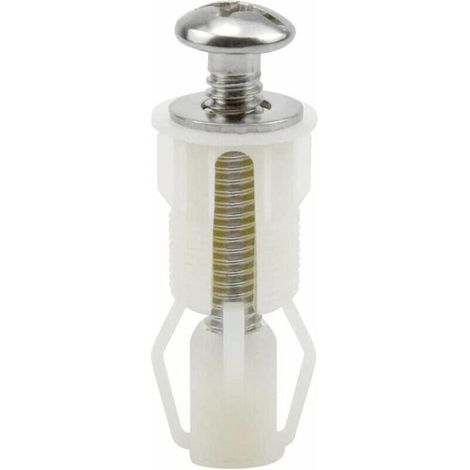 Vis D'expansion pour Couvercle de Toilette Fixation Abattant WC Vis pour Lunette Toilette Ensemble de Fixation Pièces de Rechange pour Couvercle de (1/5)