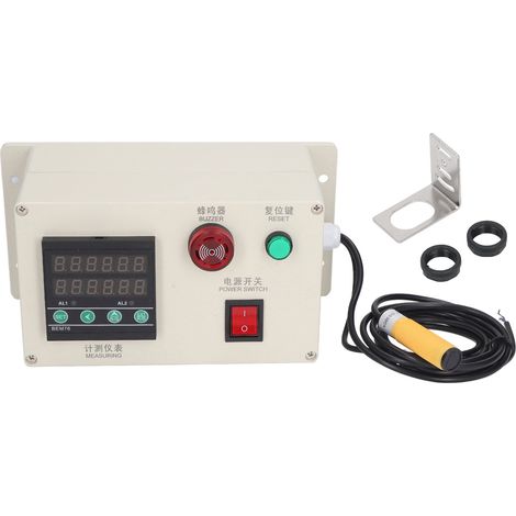 Compteur mécanique BERM à double rangée, 6 chiffres, compteur numérique automatique de longueur, AC100‑240V (1/5)