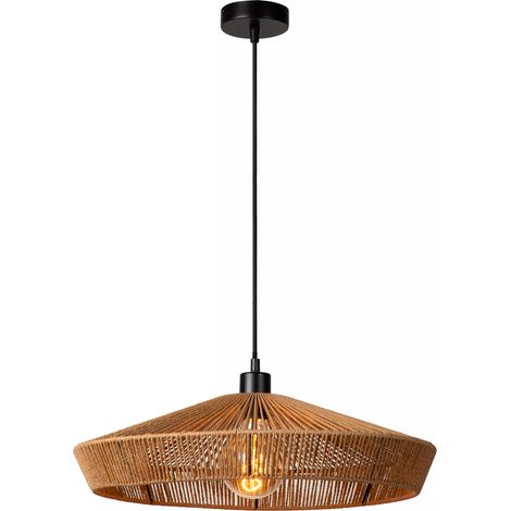 Lampada a sospensione boho carta Ø50 Yunkai E27 Lucide (1/5)