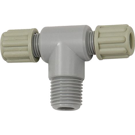 Riegler T-Einschraubverschraubung G 1/4 a., für Schlauch 6/8 mm, PA (1/3)