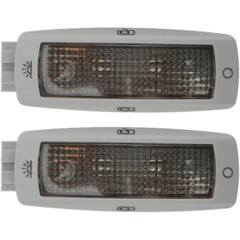 BUNTHAUS Plafonnier de lecture arrière 3B0947291 coque grise haute luminosité adapté pour Cadillac (1/5)
