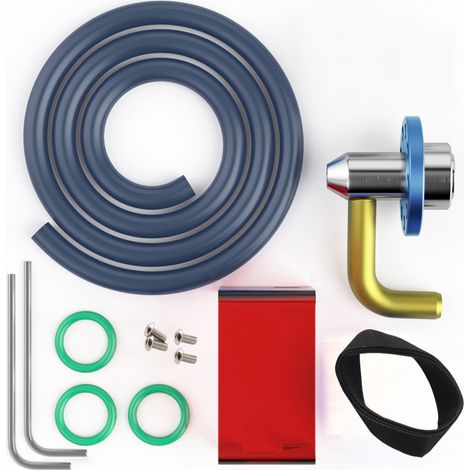 Kit de buse à assistance d'air haute vitesse en métal plein facile à installer pour machine de gravure et découpe