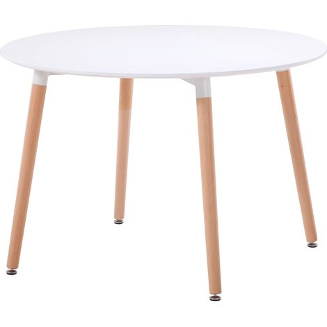 Tavolo da interno Ø120 cm in legno con piano in mdf Orléans - Gray (1/5)