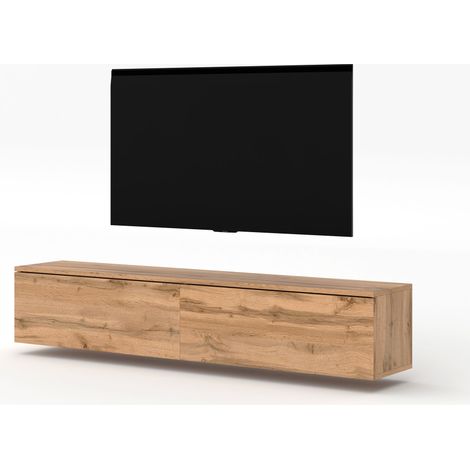 AX LIVING TV Board Loriano 180 modernes Designer Lowboard Eiche Wotan