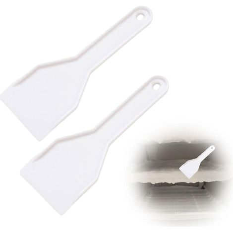 2er-Set Eiskratzer für Gefrierschrank & Auto, robust, weiß (1/5)