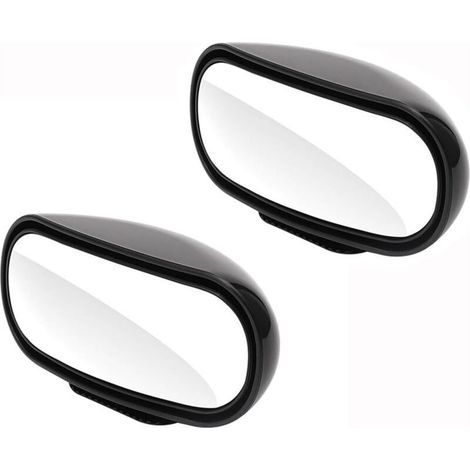 Set di 2 specchietti retrovisori a persiana veneziana, universali per auto e camion, specchietti grandangolari rettangolari convessi regolabili, specchietti ausiliari per l'angolo cieco (1/4)
